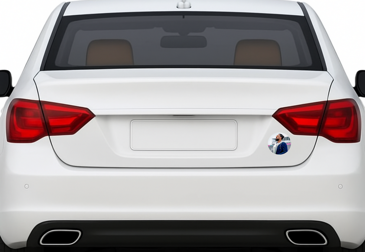 Smeeps Hardik Pandya Sticker – 10.5 cm (4.16 Inch) Indian Cricket Star Fan Vinyl Decal | Waterproof UV Resistant Round Sticker