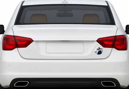 Smeeps Hardik Pandya Sticker – 10.5 cm (4.16 Inch) Indian Cricket Star Fan Vinyl Decal | Waterproof UV Resistant Round Sticker