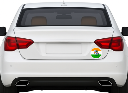 Smeeps AITC Trinamool Congress Logo Round Sticker – 10.16 cm / 4 Inch Car & Bike Vinyl Decal | Party Symbol Design | Waterproof & UV Resistant