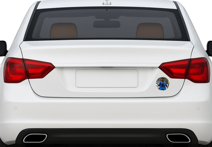 Smeeps Yuvraj Singh Sticker – 10.16 cm (4 Inch) Six Sixes Celebration India Fan Vinyl Decal | Waterproof UV Resistant Round Sticker