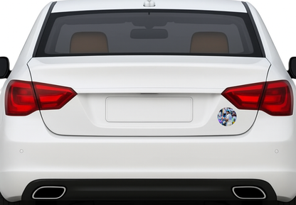 Smeeps R. Ashwin Sticker – 10.16 cm (4 Inch) India Test Cricket Legend Vinyl Decal | Waterproof UV Resistant Round Sticker