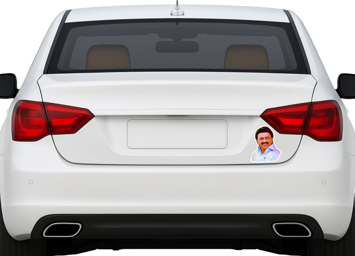 Smeeps M.K. Stalin Sticker – High-Quality Portrait Design | 10.67 x 8.89 cm Premium Vinyl | Waterproof & UV Resistant Political Decal
