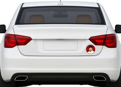 Smeeps Udhayanidhi Stalin Sticker – 10.16 cm Political Leader Portrait Decal | Waterproof & UV Resistant Vinyl for Car, Bike, Laptop