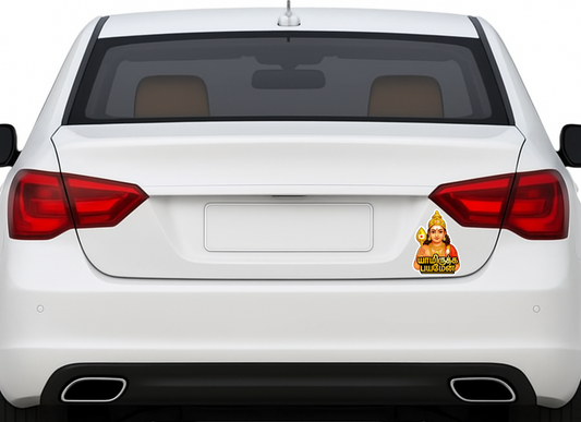 Smeeps Lord Murugan Blessings Sticker – 11.43 x 8.39 cm Car & Bike Vinyl Decal | Tamil Text Design | Waterproof & UV-Proof