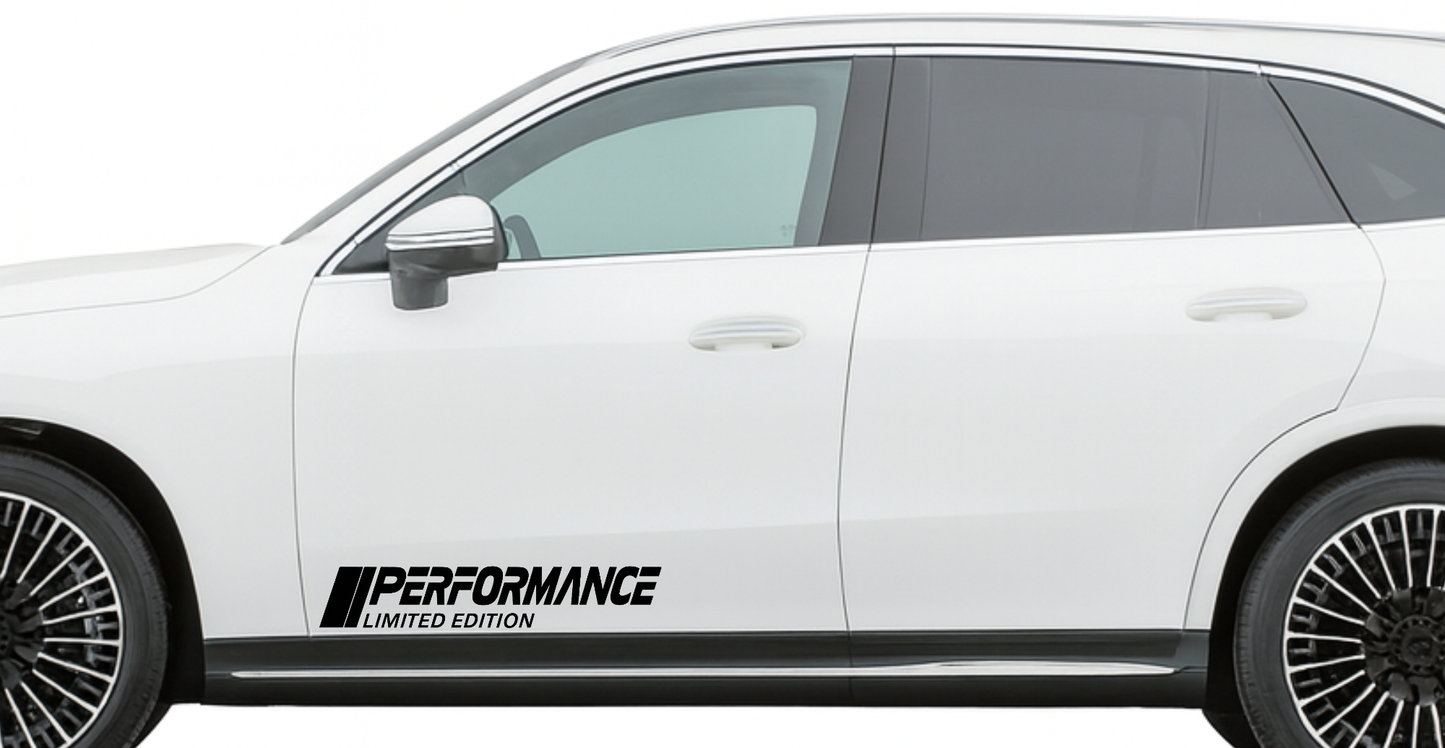 Smeeps Performance Limited Edition Sticker – 5.08 x 25.4 cm Car & Bike Vinyl Decal | Sporty Racing Text Design | Waterproof & Durable