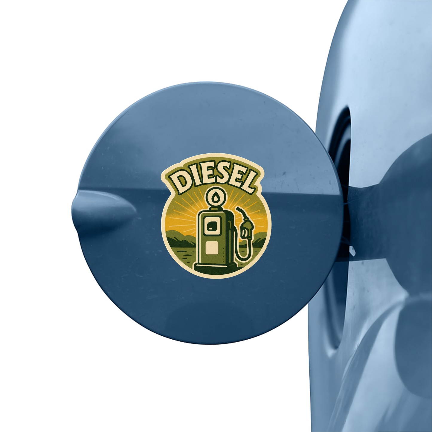 Smeeps Diesel Car Sticker – Vintage Fuel Pump Design | 8.89 x 10.16 cm Waterproof Vinyl Decal | Vehicle Fuel Indicator Sticker