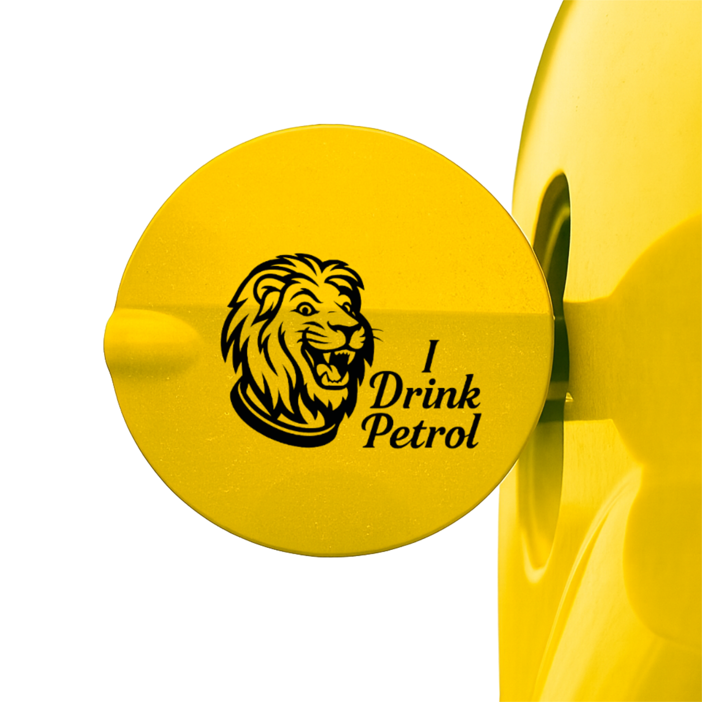 Smeeps I Drink Petrol Lion Sticker – 10.16 x 7.62 cm Car & Bike Fuel Type Decal | Roaring Lion Design | Waterproof & UV-Resistant Vinyl