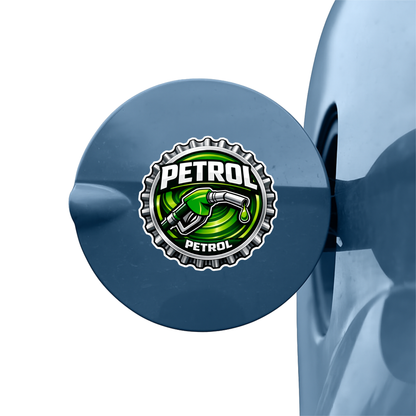 Smeeps Petrol Fuel Type Sticker – 10.42 × 10.16 cm (4.1 × 4 Inch) Waterproof Vinyl Car Fuel Lid Sticker | Petrol Nozzle Tank Cap Decal | UV Resistant Washproof Automotive Fuel Indicator Sticker | Pack of 1