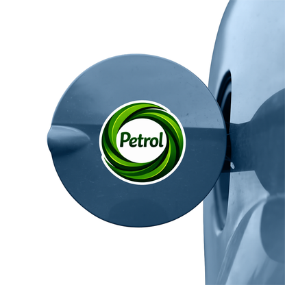 Smeeps Petrol Fuel Type Sticker – 10.67 × 10.16 cm (4.2 × 4 Inch) Waterproof Vinyl Car Fuel Lid Sticker | Petrol Tank Cap Decal | UV Resistant Washproof Automotive Fuel Indicator Sticker | Pack of 1