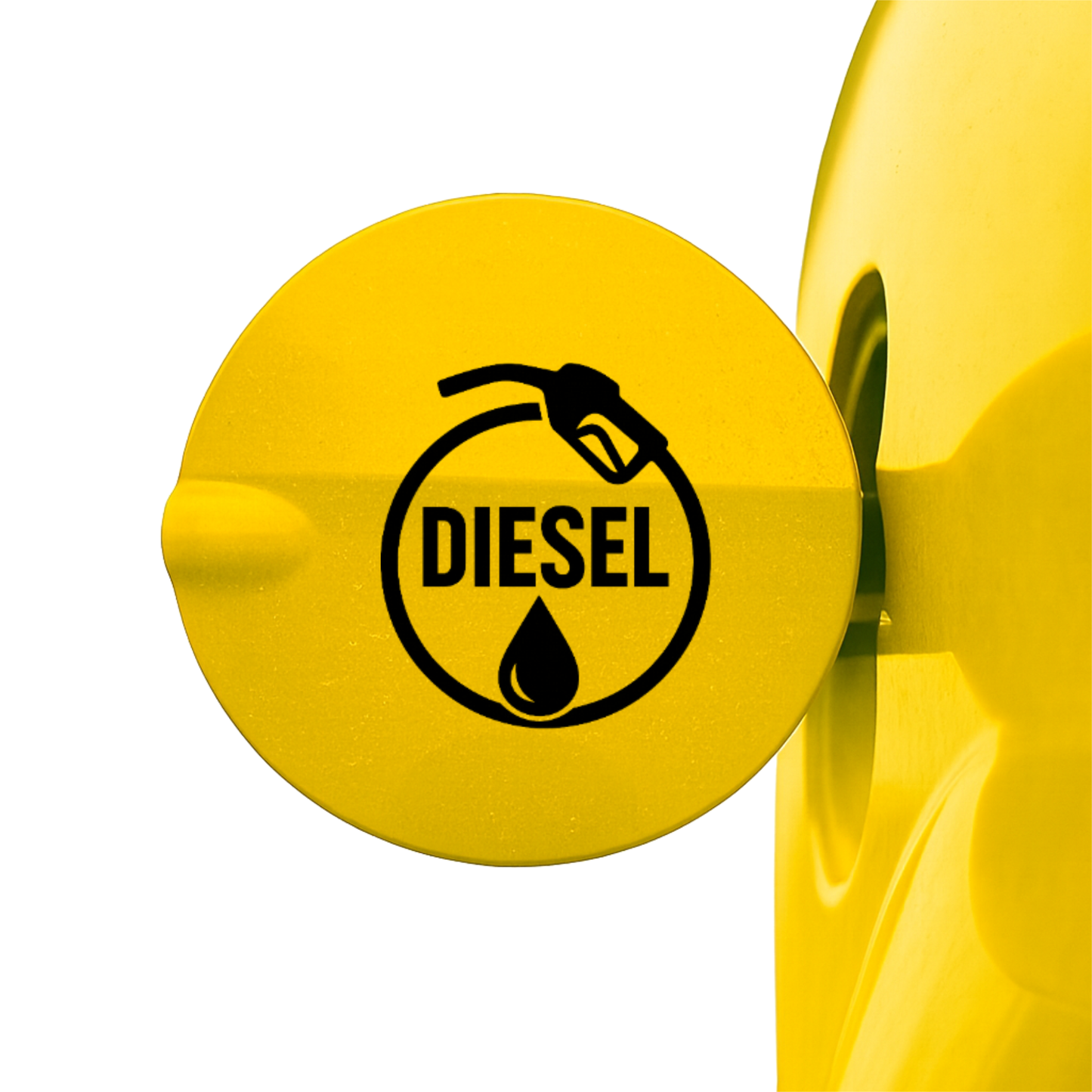 Smeeps Diesel Fuel Sticker – 9.66 x 8.89 cm Black Vinyl Decal for Car & Bike | Fuel Cap Indicator | Waterproof & UV-Resistant Fuel Type Sticker