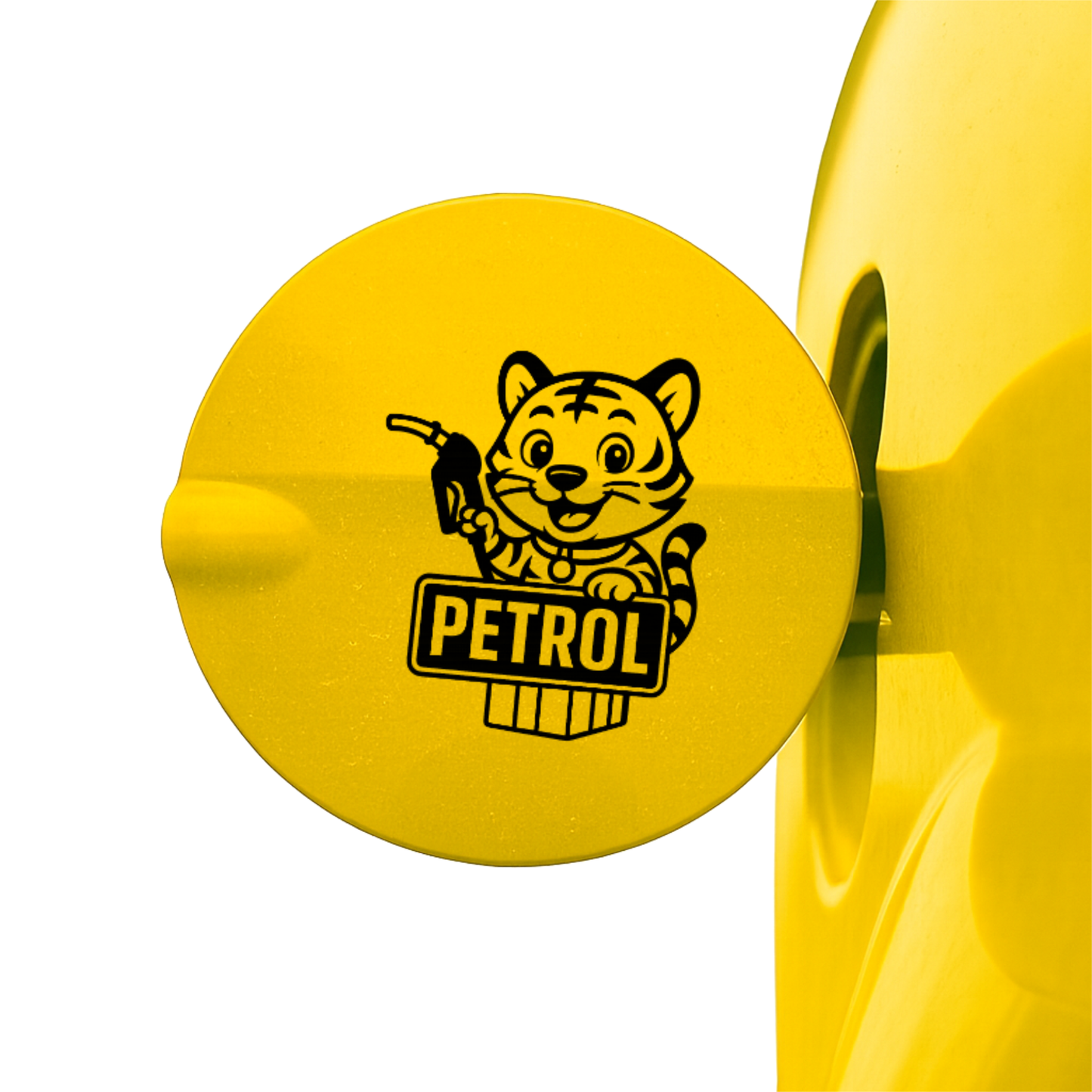 Smeeps Petrol Sticker – 10.16 x 8.13 cm Cute Tiger Fuel Indicator Vinyl Decal for Car & Bike | Waterproof & UV-Resistant Petrol Label Sticker