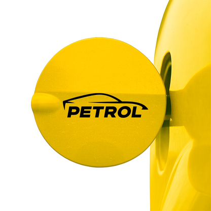 Smeeps PETROL Car Silhouette Sticker – 10.16 cm Fuel Type Indicator Decal | Minimal Car Line Art Design | Waterproof & UV-Resistant Vinyl