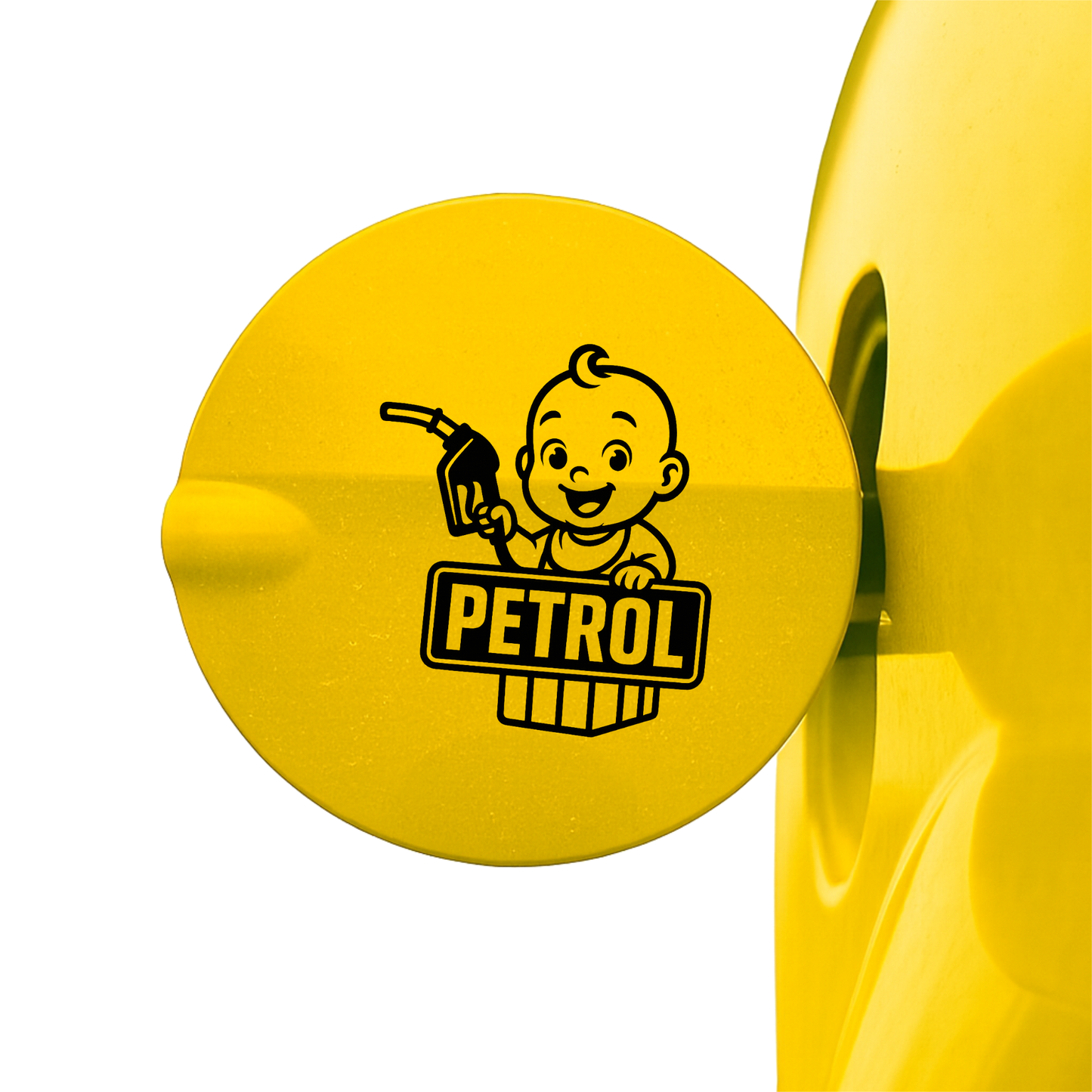 Smeeps Petrol Sticker – 10.16 x 8.39 cm Cute Baby Fuel Indicator Vinyl Decal for Car & Bike | Waterproof & UV-Resistant Petrol Label Stick