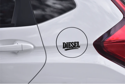 Smeeps Diesel Text Sticker – 10.16 x 5.06 cm Bold Typography Fuel Label Decal for Car & Bike | Waterproof & UV-Resistant Vinyl