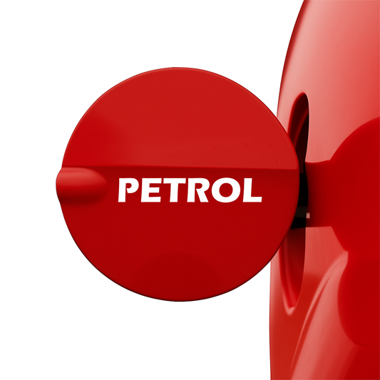 Smeeps PETROL Sticker – 10 x 2 cm Vehicle Fuel Cap Label | Bold White Text Decal | Waterproof & Durable Vinyl Design