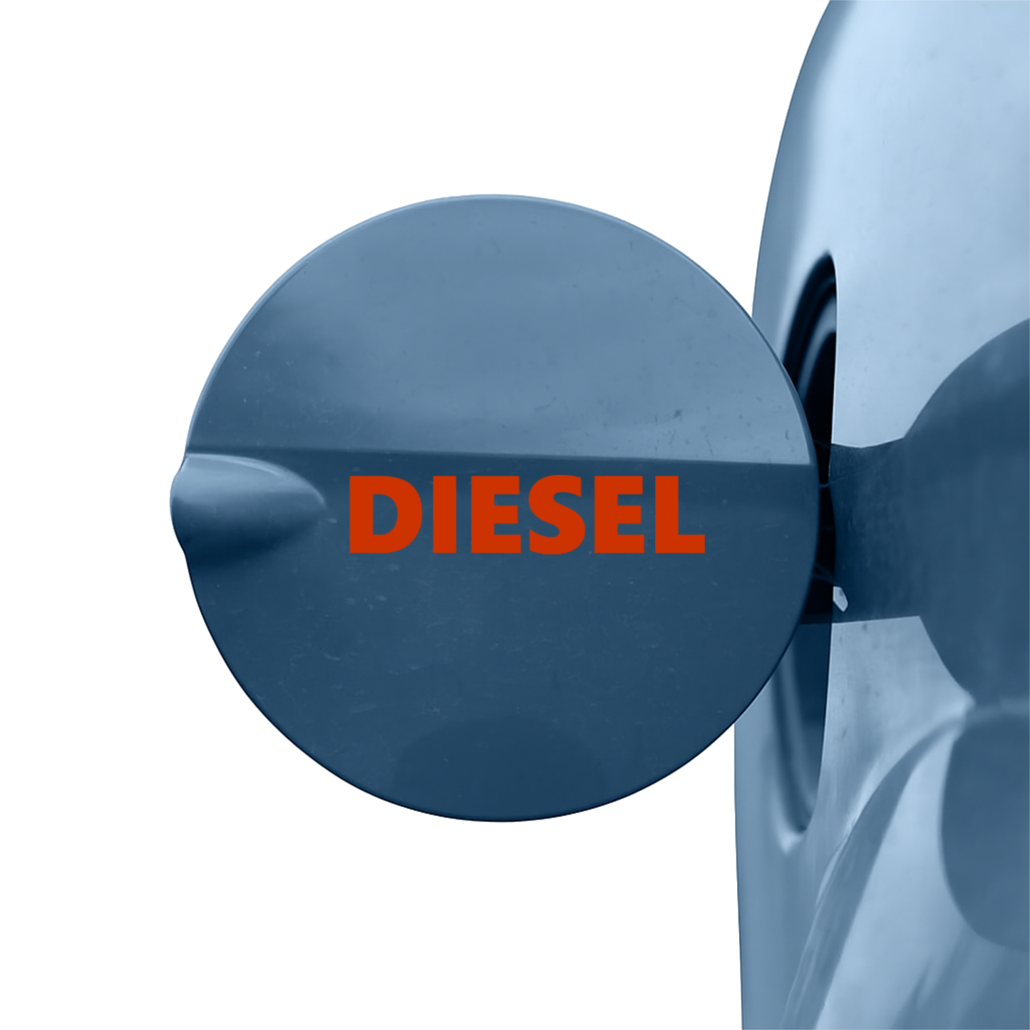 Smeeps DIESEL Text Sticker – 10 x 2 cm Red Vinyl Decal | Fuel Cap Label | Bold Text Design | Waterproof & UV-Resistant Marking Sticker