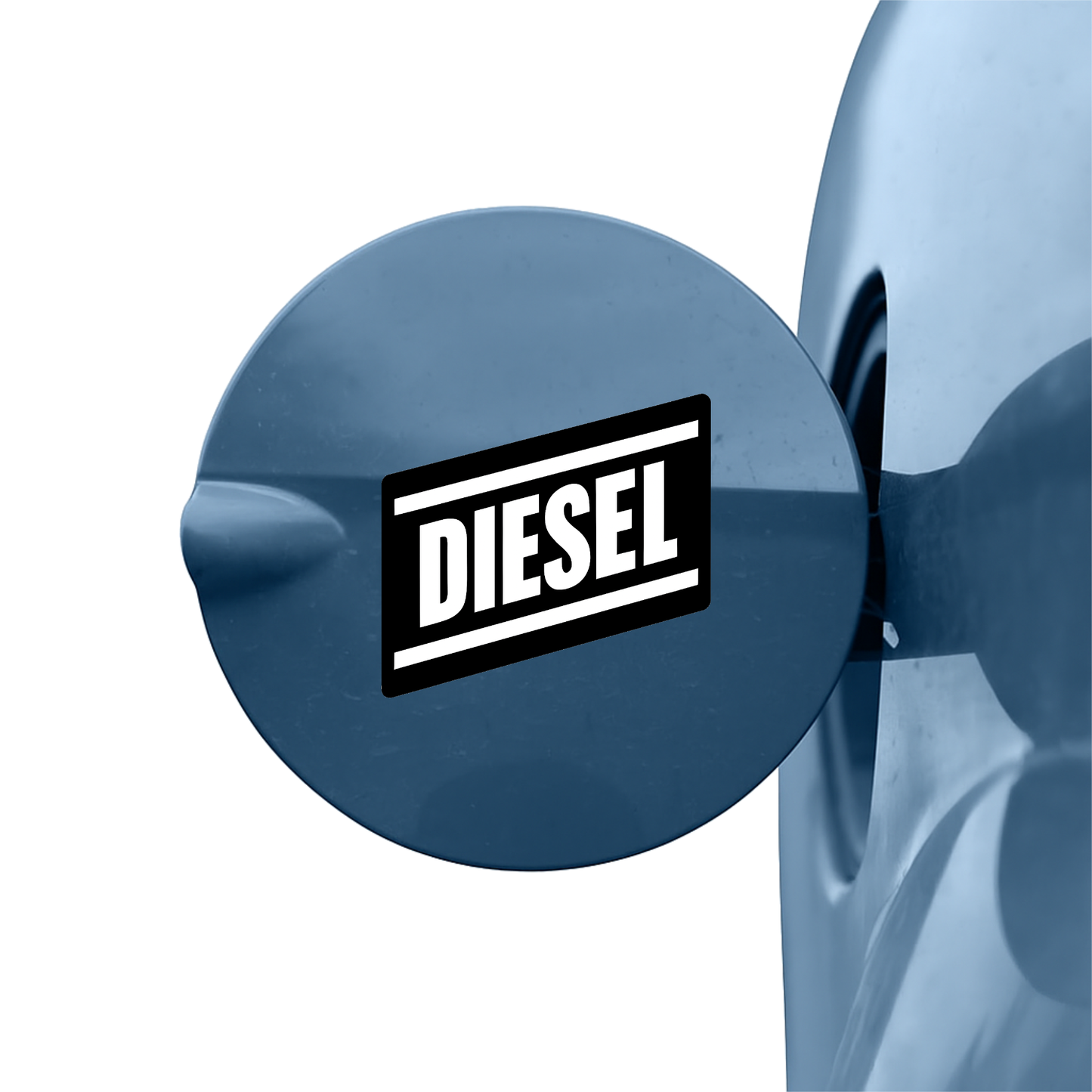 Smeeps DIESEL Sticker – 10.16 x 10.16 cm Bold Black Fuel Type Car & Bike Vinyl Decal | Waterproof | Clear Diesel Identification