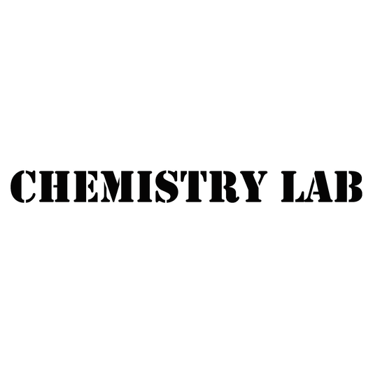Smeeps Chemistry Lab Sticker – 32.8 × 3 cm Science Laboratory Door Label | Waterproof & UV-Resistant Vinyl Sign