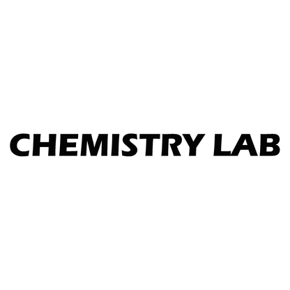 Smeeps Chemistry Lab Door Sticker – 35.8 cm Waterproof Vinyl Label for School & College Labs | Bold Safety Signage