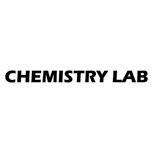 Smeeps Chemistry Lab Door Sticker – 35.8 cm Waterproof Vinyl Label for School & College Labs | Bold Safety Signage