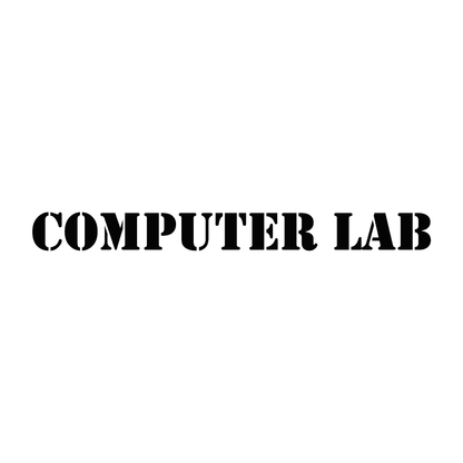 Smeeps Computer Lab Sticker – 31.3 x 3 cm Waterproof Vinyl Label for School & Office Labs