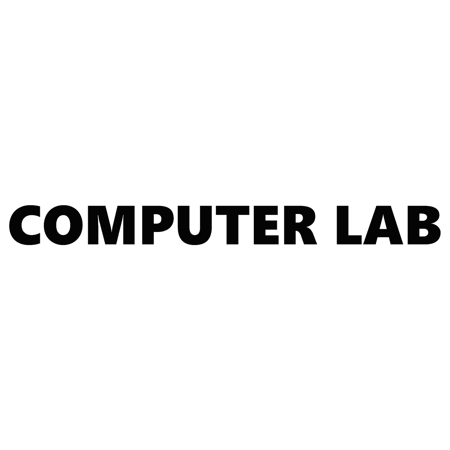Smeeps Computer Lab Sticker – 33.5 cm Waterproof Vinyl Label |Decal for Schools, Colleges & Offices
