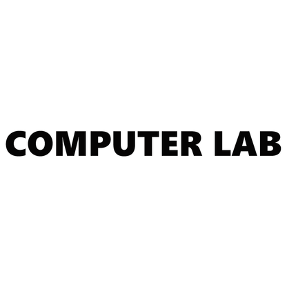 Smeeps Computer Lab Sticker – 33.5 cm Waterproof Vinyl Label |Decal for Schools, Colleges & Offices