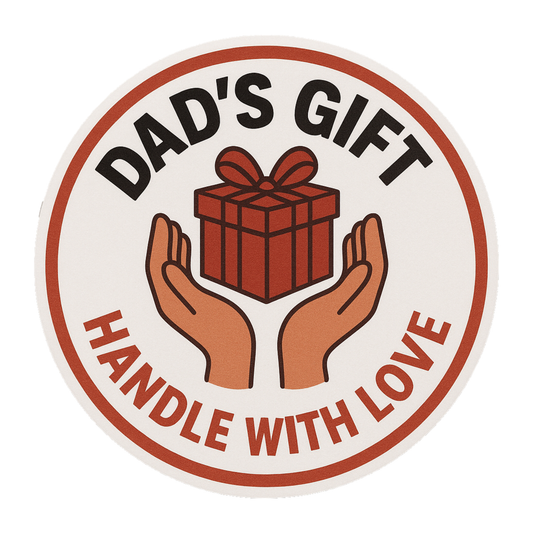Smeeps Dad's Gift Sticker – 7.62 x 7.62 cm | Waterproof Vinyl Car Decal with Loving Message