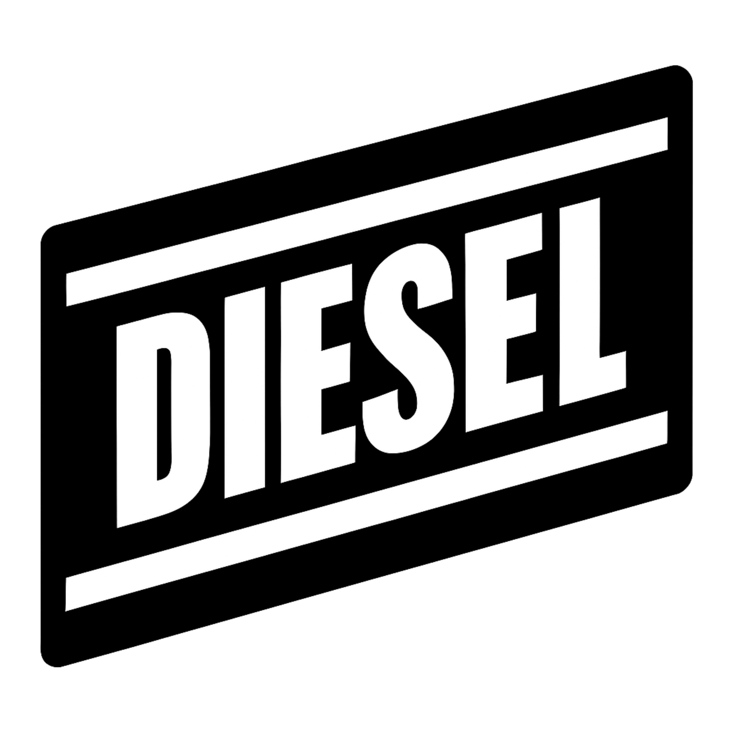 Smeeps DIESEL Sticker – 10.16 x 10.16 cm Bold Black Fuel Type Car & Bike Vinyl Decal | Waterproof | Clear Diesel Identification