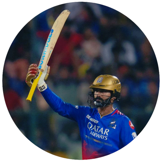 Smeeps Virat Kohli Sticker – 10.16 cm (4 Inch) RCB Celebration Fan Vinyl Decal | Waterproof UV Resistant Round Sticker