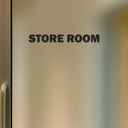 Smeeps Store Room Sticker – 13 x 1.5 cm Vinyl Door Label | Professional Office & Warehouse Signage | Waterproof & Durable Decal