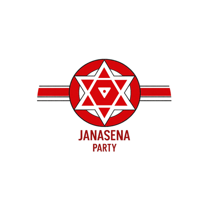 Smeeps Janasena Party Logo Round Sticker – 10.16 cm (4 Inch) Car & Bike Vinyl Decal | Waterproof UV Resistant Political Sticker