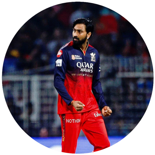Smeeps KL Rahul Sticker – 10.16 cm (4 Inch) Indian Cricket Star Fan Vinyl Decal | Waterproof UV Resistant Round Sticker