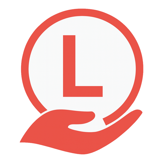 Smeeps L Board Sticker for Cars – 14 x 12.7 cm Red & White Learner Driver Safety Sign