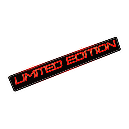 Smeeps Limited Edition Sticker – 12.7 × 6.35 cm (5 × 2.5 Inch) Premium Vinyl Decal | Sporty Red Typography Bike Design | Waterproof UV Resistant Wash Proof | Pack of 1