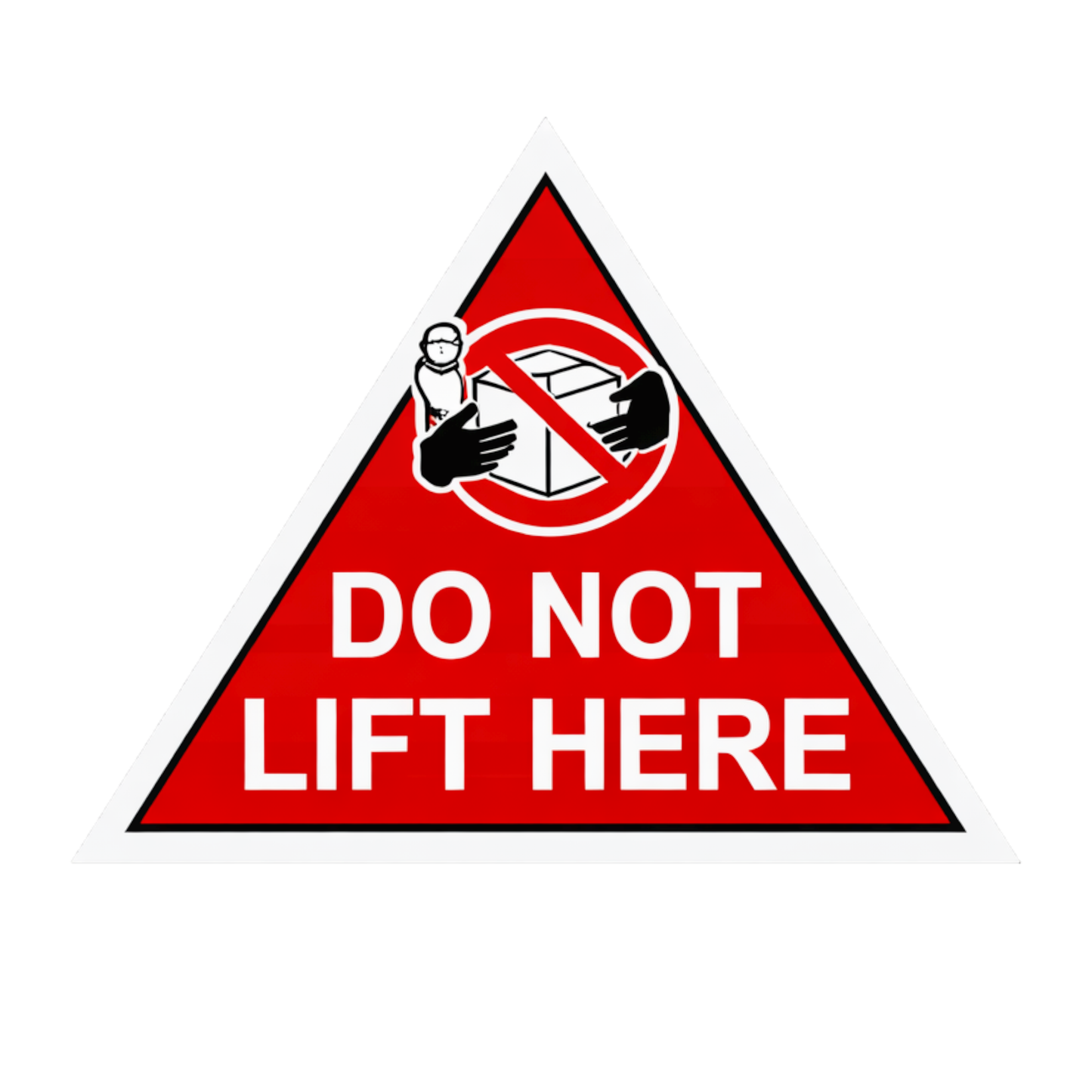 Smeeps Do Not Lift Here Sticker – 12.7 × 10.16 cm (5 × 4 Inch) Premium Vinyl Warning Decal | Industrial Safety Sign | Waterproof UV Resistant Wash Proof | Pack of 1