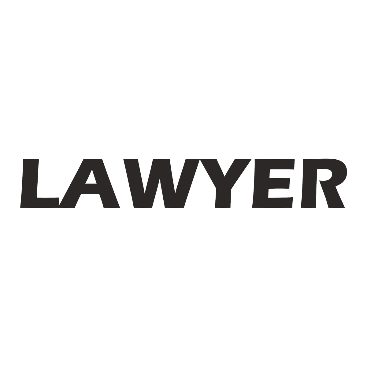 Smeeps LAWYER Text Sticker – 20 x 3 cm Professional Black Vinyl Decal | Car and Bike Label | Bold Identity Sticker | Waterproof and UV-Resistant Design