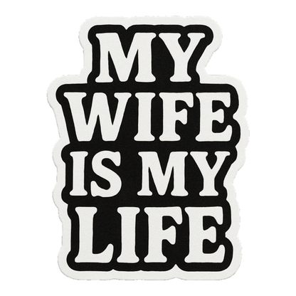 Smeeps One Life. Live It. Sticker – 5.08 x 10.16 cm | Motivational Vertical Vinyl Car Decal (Black & White)