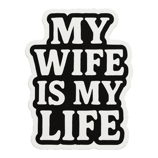 Smeeps One Life. Live It. Sticker – 5.08 x 10.16 cm | Motivational Vertical Vinyl Car Decal (Black & White)