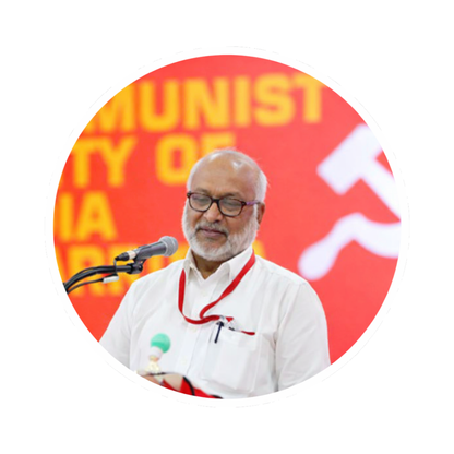 Smeeps M A Baby CPI(M) Sticker – 10.16 cm (4 Inch) Round Car & Bike Vinyl Decal | Waterproof UV Resistant Political Design