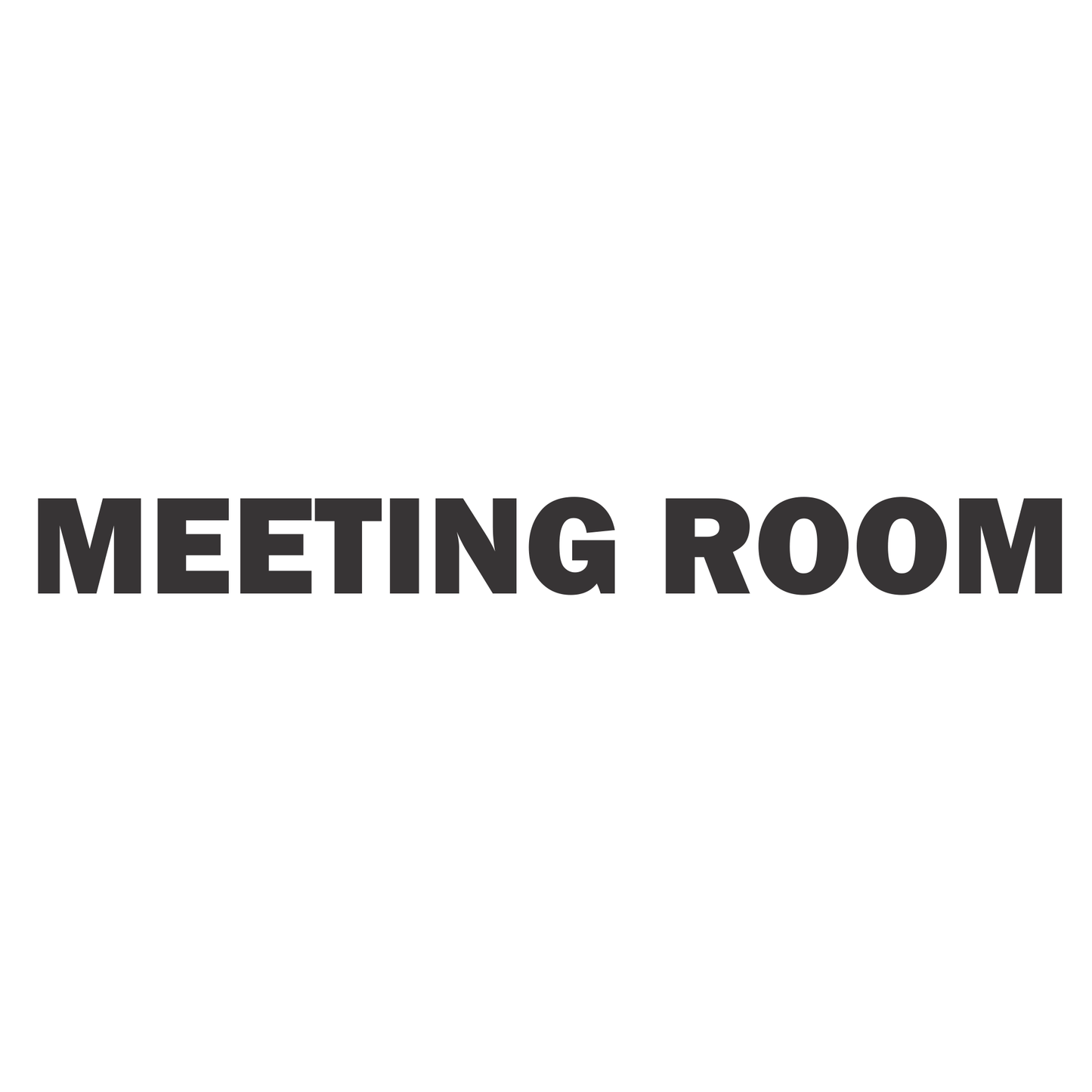 Smeeps Meeting Room Door Sticker – 16 x 1.5 cm Office Label Decal | Premium Vinyl | Waterproof & Durable Workspace Signage