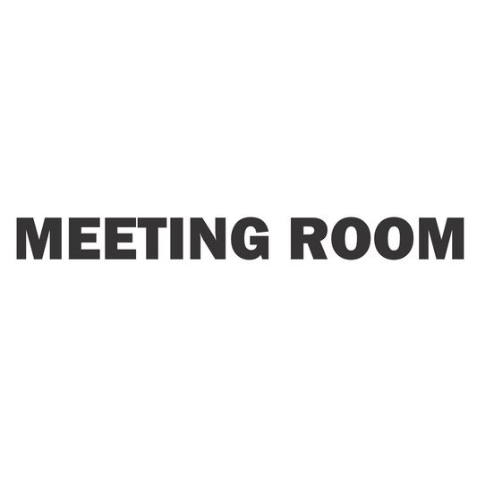 Smeeps Meeting Room Door Sticker – 16 x 1.5 cm Office Label Decal | Premium Vinyl | Waterproof & Durable Workspace Signage