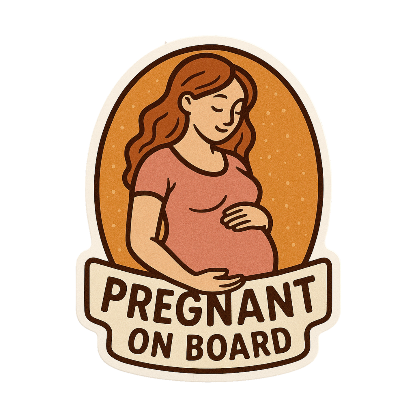 Smeeps Pregnant On Board Sticker – Safety Alert Car Decal for Expecting Mothers | 8.64 x 11.43 cm Durable Vinyl | Wash-Proof & Long-Lasting