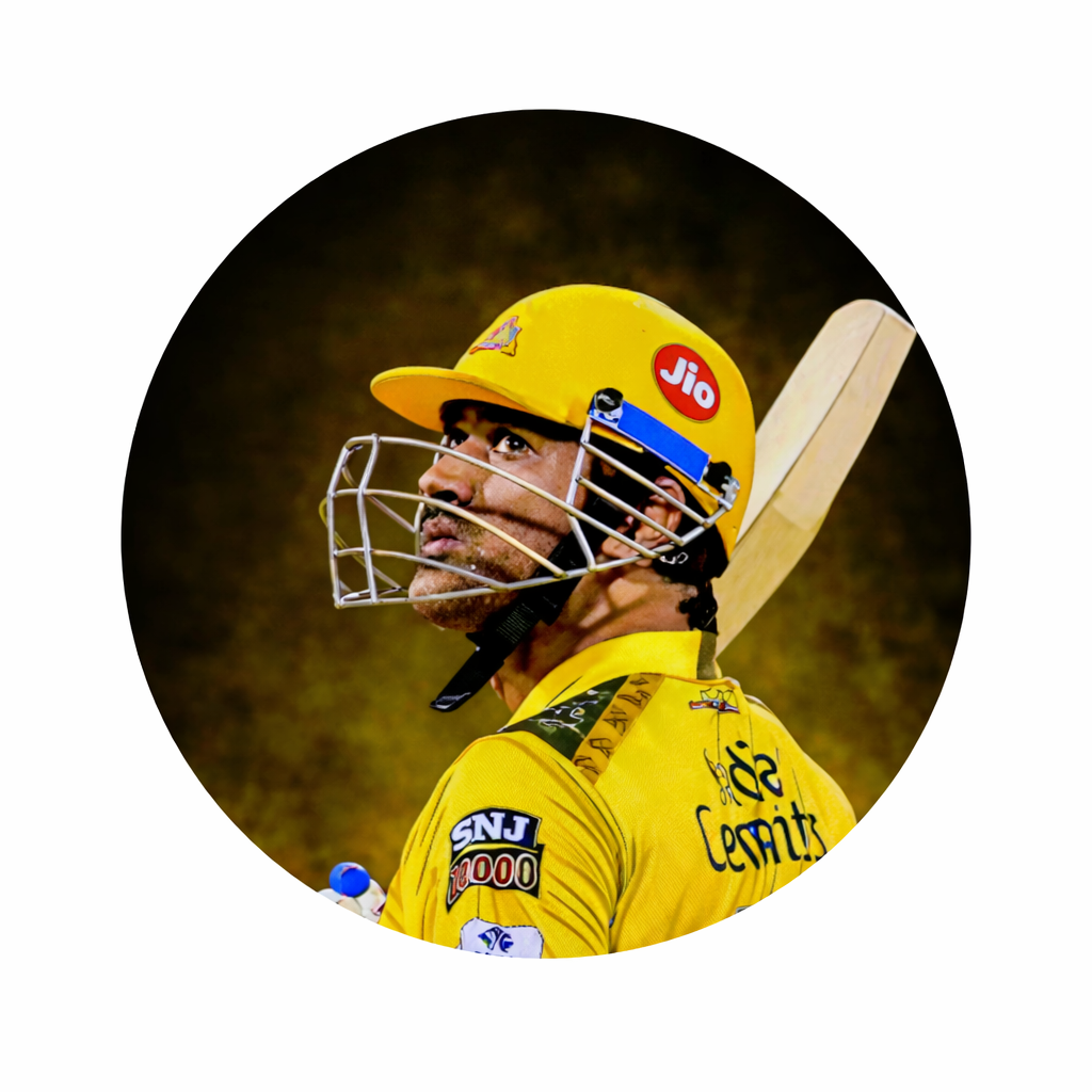 Smeeps MS Dhoni CSK Helmet Sticker – 10.16 cm (4 Inch) Round Car & Bike Vinyl Decal | Yellow Jersey Captain Cool Design | Waterproof UV Resistant