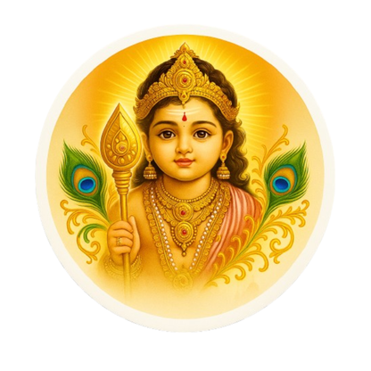 Smeeps Murugan Bala (Kid) Form Sticker – 7.62 x 7.62 cm | Divine Car & Bike Vinyl Decal