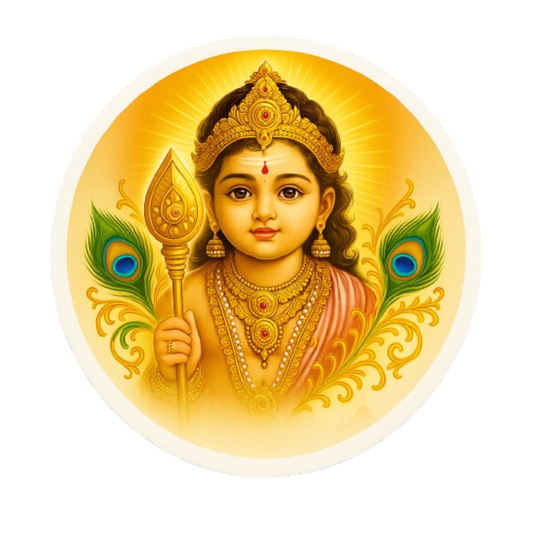 Smeeps Murugan Bala (Kid) Form Sticker – 7.62 x 7.62 cm | Divine Car & Bike Vinyl Decal