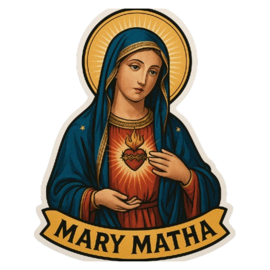 Smeeps Mary Matha Car Sticker – Devotional Mother Mary Design – 7.62 x 10.16 cm | Waterproof Vinyl for Cars