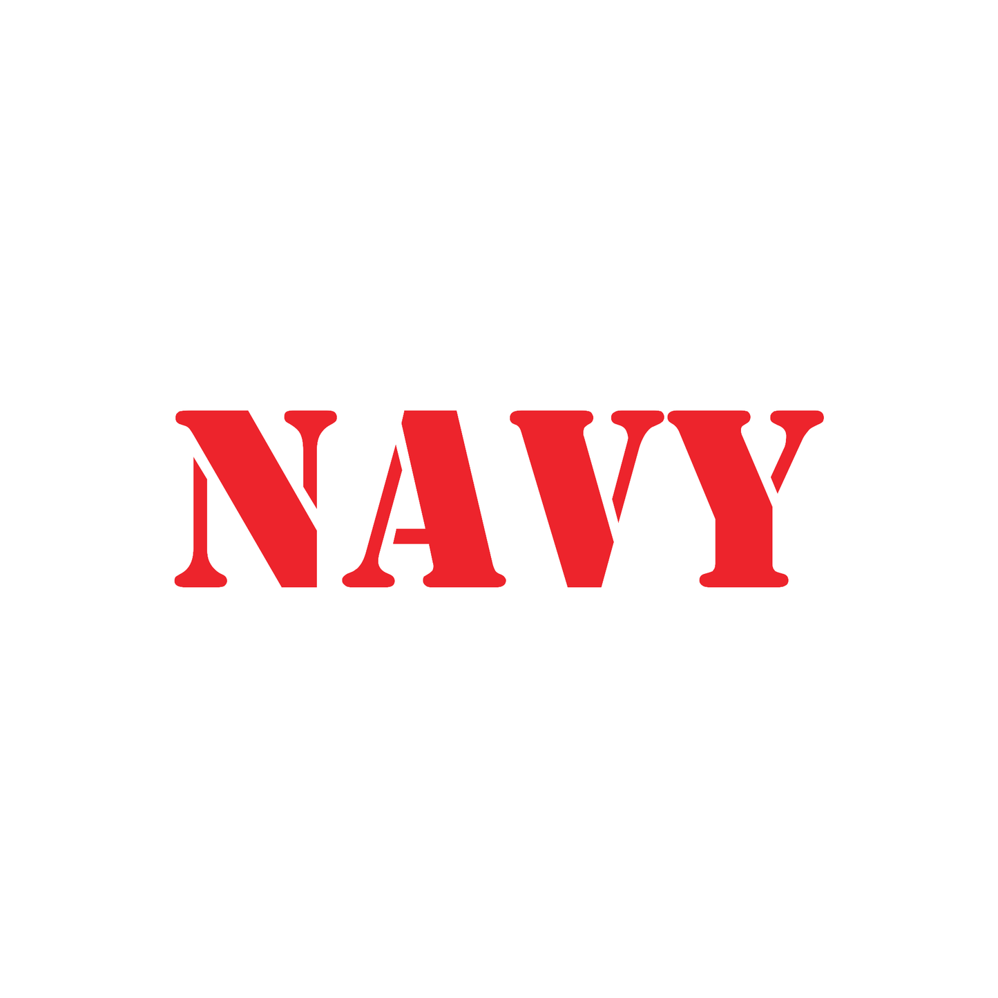Smeeps NAVY Sticker – 11.1 x 3 cm Car & Bike Vinyl Decal | Bold Red Text Design | Waterproof & Durable Label