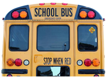 Smeeps School Kids on Board Sticker – 13.97 x 13.97 cm | Cute Yellow School Safety Sign for Buses & Vans