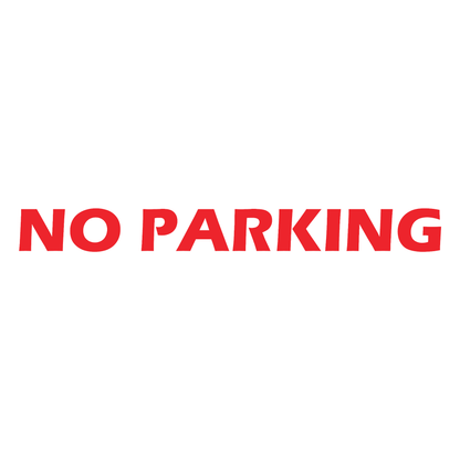 Smeeps NO PARKING Sticker – 29.2 x 3 cm Bold Red Warning Decal | Outdoor Vinyl | Waterproof & Fade-Resistant